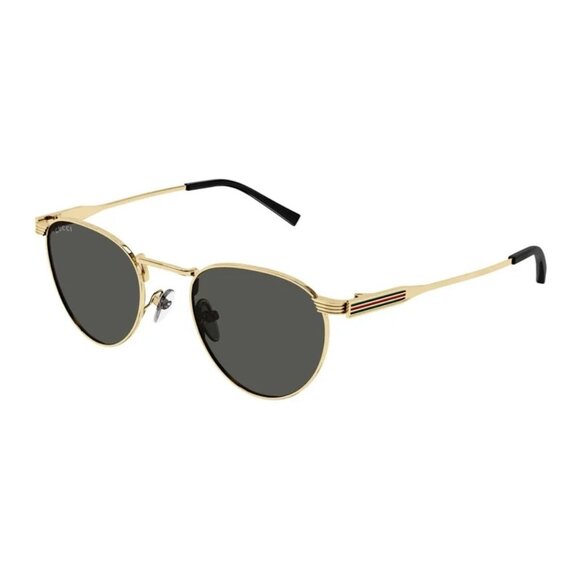 NEW GUCCI SUNGLASSES GOLD GREY MEN EYEWEAR GUCCI